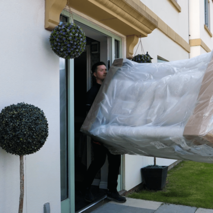 preparing for a sofa delivery